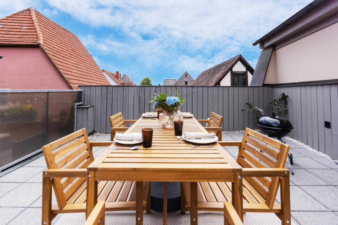 Fewos Am Main Mit Dachterrasse Zur Gemeinschaftlichen Nutzung Aller Apartments & Fahrradgarage - By Homekeepers Ochsenfurt Exteriér fotografie